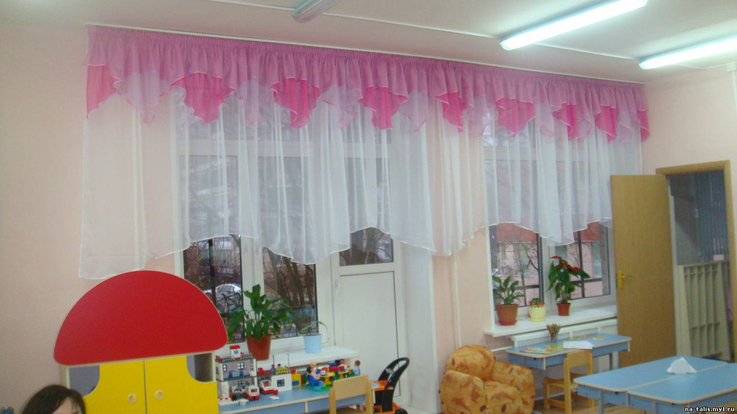 Шторы и тюль для детских садов и комнат. Пошив штор для детских учреждений.